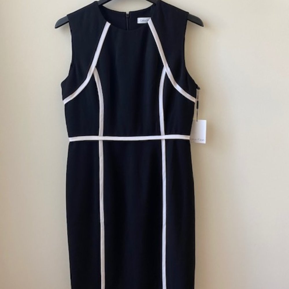 Calvin Klein Contrast Trim Dress